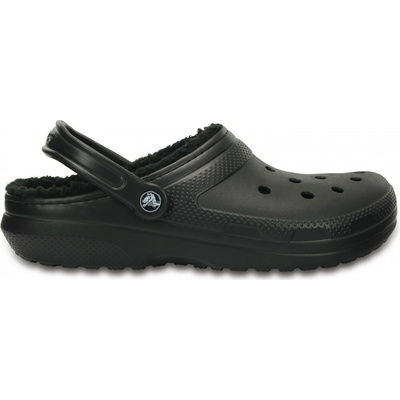 Crocs Classic Lined Clog Black nazouváky zimní černá