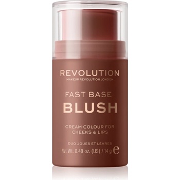 Makeup Revolution Fast Base тониращ балсам за устни и скули цвят Mauve 14 гр