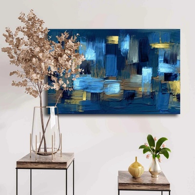 ASIR Obraz na plátně ArtGALINI – Modrá abstrakce