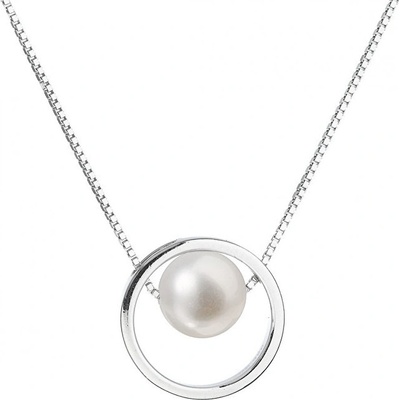 Evolution Group Strieborný náhrdelník s pravou perlou 22025.1