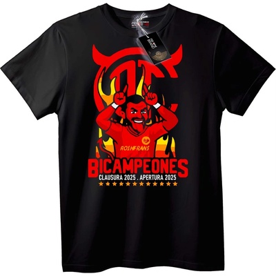 NOONEBRAND Тениска Двукратни Шампиони 2025 - 7XL, Black