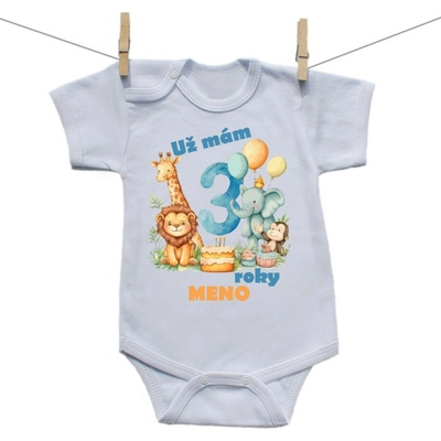 Boodyy Body s krátkym rukávom Už mám 3 roky Safari