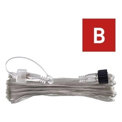 EMOS Lighting D1ZB01 Prodlužovací kabel pro spojovací řetězy Standard černý 10 m venkovní i vnitřní