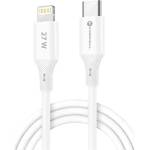 Forcell Кабел Forcell - F-Energy C346, USB-C/Lightning, 27W, 1 m, бял (5903396395376)