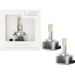  Лед крушки - Led система D1S за подмяна на фабричен ксенон 50W - Canbus 6000K - 100% по силни от фабричен ксенон (D1100)