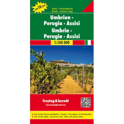 Auto + Freizeitkarte Umbrien Perugia Assisi