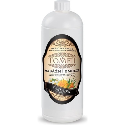 Tomfit masážna emulzia základná s parfumáciou 1000 ml