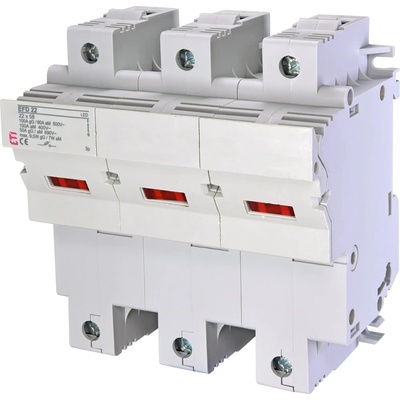 ETI Poistkový odpojovač EFD 22 3-pólový 100A 690V pre CH22 gG/aM s LED indikátorom
