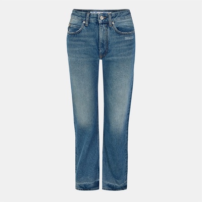 OFF WHITE Дънки OFF WHITE Women's Straight Jeans - Blue/White