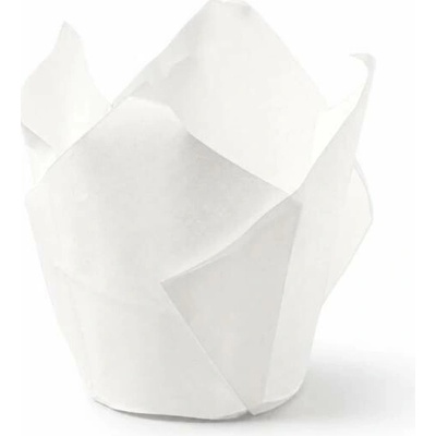 Dortisimo Košíčky na muffiny Tulip bílé 5 x 8 cm 50 ks