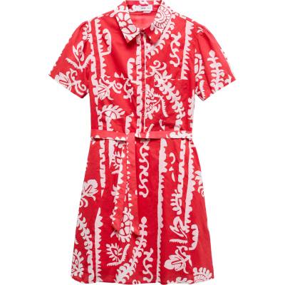 MANGO Рокля тип риза 'Tropez' червено, размер XXL