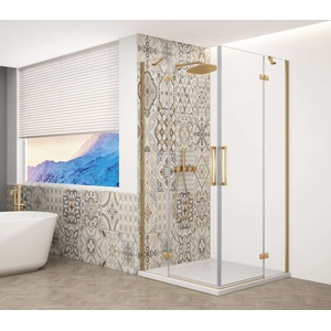 SAPHO Trinity - Душ кабина 120x120 см, прозрачно стъкло/златисто GT2212-12C-G (GT2212-12C-G)