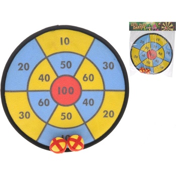 Mikrotrading Terč na suchý zip 29 cm +2 ks míčky v sáčku