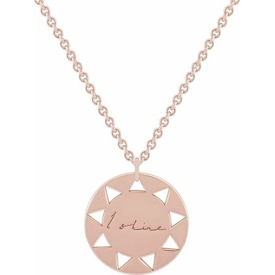 Eppi Pozlátený strieborný prívesok z kolekcie #ZaNormalniHolky s gravírom I shine P37880