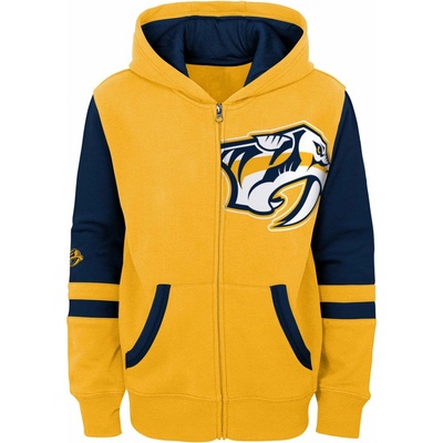 Outerstuff dětská mikina Nashville Predators Faceoff Colorblocked Fleece Full-Zip