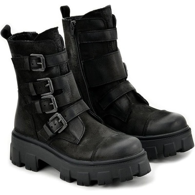 Tinti Дамски боти Nora Black Nabuk (Nora black nabuk)