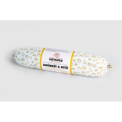 Vetamix drůbeží s rýží Mono salám 850 g