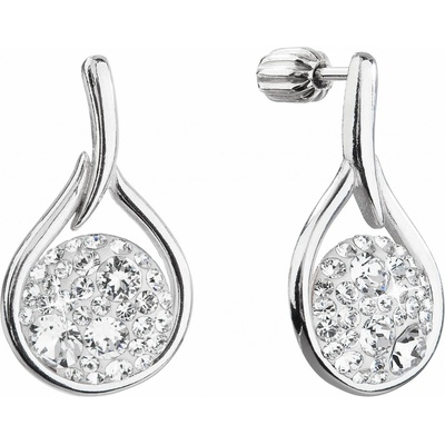 Pavona Nadčasové stříbrné náušnice s krystaly Swarovski 31305.1