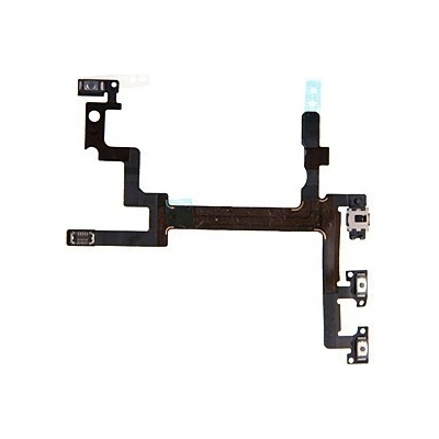AppleMix Flex kábel s prepínačom MUTE + ovládanie hlasitosti + POWER pre Apple iPhone 5 - Kvalita A+