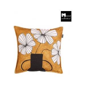 Mood collection ВЪЗГЛАВНИЦА ДЕКОРАТИВНА flowers 45х45х10см ОХРА (1119733)