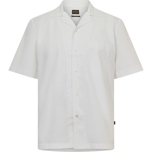 HUGO BOSS Риза Boss Men's Short Sleeve Plain Shirt - White 100