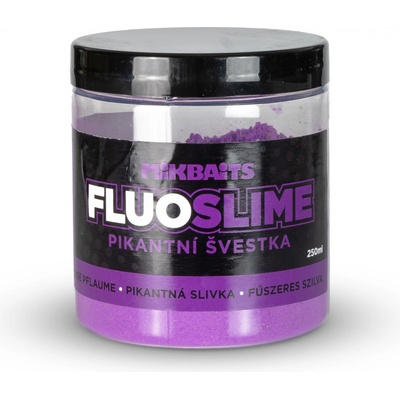 MikBaits Obalovací Dip Fluo Slime Pikantní Švestka 100 g