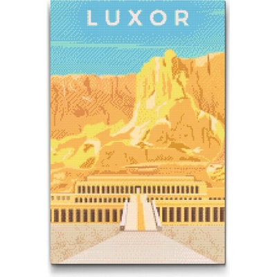 Vymalujsisam.cz Diamantové malování Luxor Egypt 40 x 60 cm Na kartonové desce diamanty Kulaté