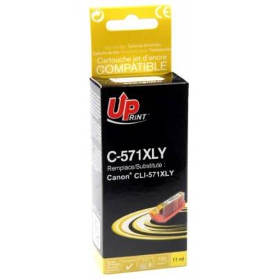 Compatible Мастилница UPRINT CLI 571XL-M CANON, Yellow (LF-INK-CAN-CLI571Y-XL-UP)