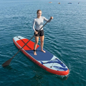 vidaXL Надуваема дъска за стоене SCYLLA 305 x 76 x 15 cm Синьо за (42039113)
