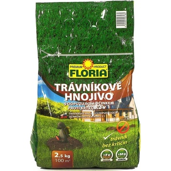 Agro FLORIA Trávníkové hnojivo s odpuzujícím účinkem proti krtkům 2,5kg