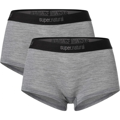 super. natural Дамско бельо super. natural Women's Tundra 175 Hipster 2 Pack Briefs - Cashmere Grey Melange / Cashmere Grey Melange (114-2944-0312)