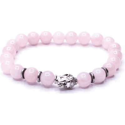 Milujeme Kameny Růženín s korálkem Buddhy náramek kulička NBK185