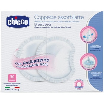 Chicco Антибактериални абсорбиращи подплънки - 30бр. N0101/00061779000000 (N0101)