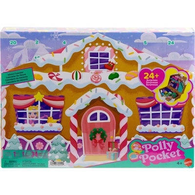 Mattel Polly Pocket Adventní kalendář 2025 Perníková chaloupka, JFV13