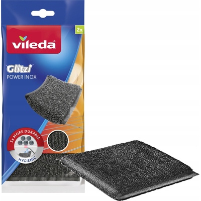 Vileda 141656 drátěnka Textil, Nerezová ocel Šedá, Nerezová ocel