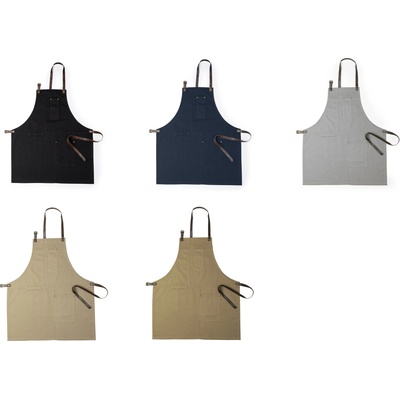 Професионална работна престилка с кожени презрамки - 340 g/m2 (629)