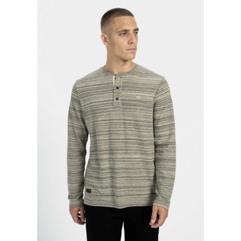 Camel Active tričko HENLEY 1/1 ARM CREME