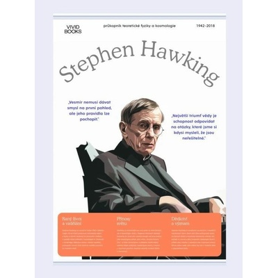 Plátěný obraz Stephen Hawking 1000 × 1400 mm