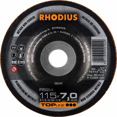 Rhodius Brúsny kotúč 115 x 7,0 x 22,23 mm 200349