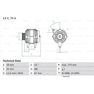 Generátor BOSCH 0 986 049 960 (0986049960)