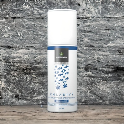 Greenmed Chladivý kostihojový CBD športový krém 50 ml