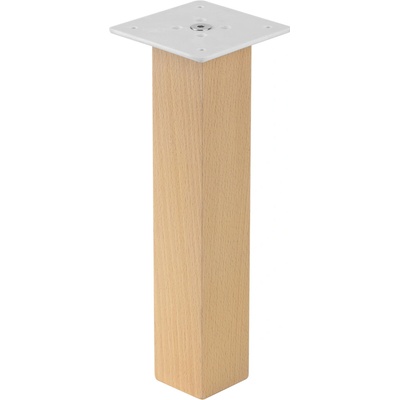 Walteco Nábytková noha Nordic 300 mm hranatá/rovná, buk lakovaný 50505