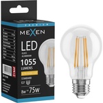 Mexen Vintis LED Е27 нажежаема жичка, A60, 8W, Топла - 2200K, 1055 lm, прозрачен - L150-E27-0822-00 (L150-E27-0822-00)