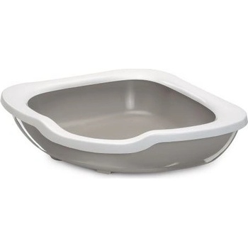 IMAC Rohový Mačací záchod s vysokým okrajom 51x51x15,5 cm