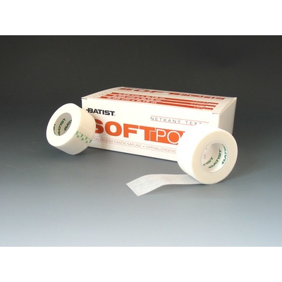 BATIST Náplast z netkaného textilu Softpore 1,25 cm x 9,15 m 24 ks