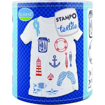 Aladine razítka na textil Stampo Textile Marina 13 ks
