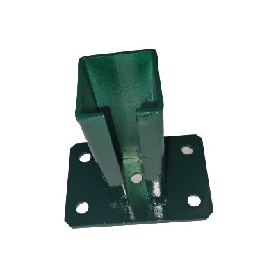 Patka pro montáž sloupku na betonový podklad, pro sloupek 60x60 mm, mechová zelená