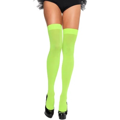 Leg Avenue Секси неонови чорапи "la opaque neon green