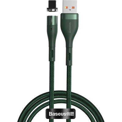 Baseus Кабел с магнитен конектор за Apple продукти с Lightning порт (100 см) - Baseus Zinc Magnetic USB Lightning Cable (CALXC-K06) (зелен) (CALXC-K06)