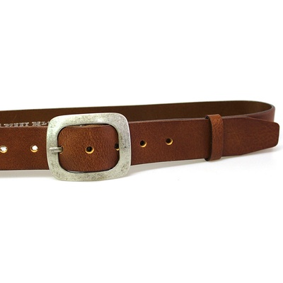 Penny Belts dámský kožený opasek EXKLUZIV 50-R42 světle hnědý